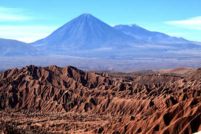 Vista aérea do Deserto do Atacama
