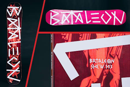 Bataleon She-W snowboard for beginners.