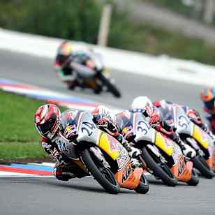 Harry Stafford leading Race 2 in Brno 2010