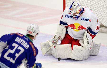 VSV Villach and EC Red Bull Salzburg in Villach, Austria on November 21st, 2014   