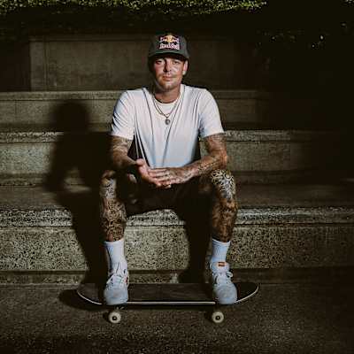 Ryan Sheckler poses for a portrait in Durham, NC on April 24, 2021