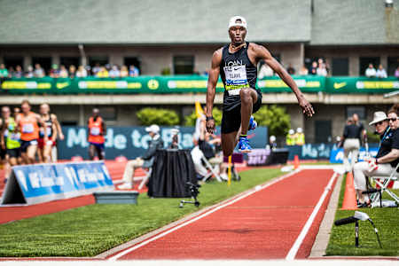 Will Claye at the 2018 Prefontaine Classic IAAF Diamond League in Oregon