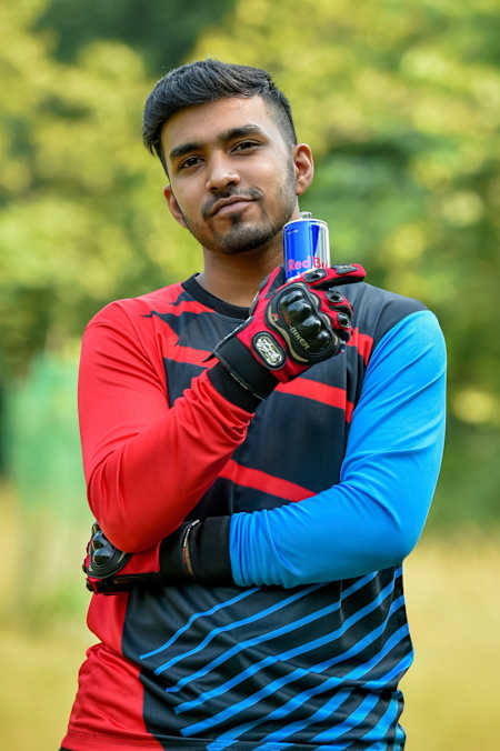 Techno Gamerz on shoot for Red Bull M.E.O.