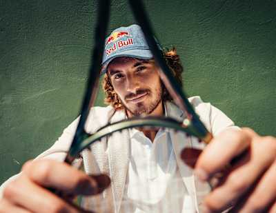 Stefanos Tsitsipas in Marbella, Spanien, am 25. April 2022.