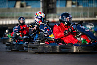 Max Verstappen seen during the Red Bull ‘Max vs 100’ in Silverstone, Great Britain on September 16, 2026.