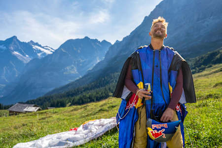 Peter Salzmann stands in awe of his accomplishment.
