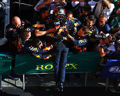 Max Verstappen, da Oracle Red Bull Racing, no Grande Prémio de São Paulo, a 5 de novembro de 2023.