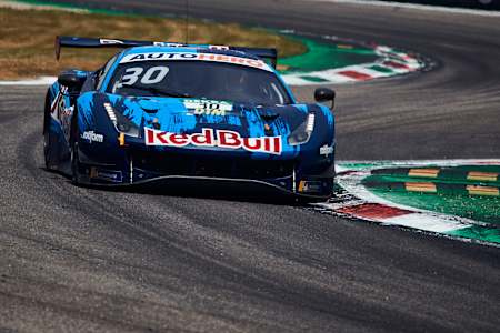 Red Bull Junior Team driver Liam Lawson at the wheel of the stunning AF Corse Ferrari 488 GT3 Evo 2020 as the 2021 DTM season kicks off in Monza, Italy.