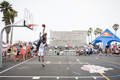 Red Bull King of The Rock qualifier at the Venice Beach basketball courts