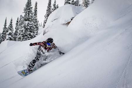 Robin Van Gyn at Natural Selection test event course in Jackson Hole, WY
