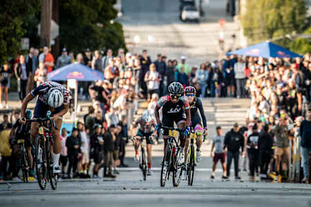 Ayesha McGowan competes at Red Bull Bay Climb in San Francisco, California, USA on 7 September, 2019.