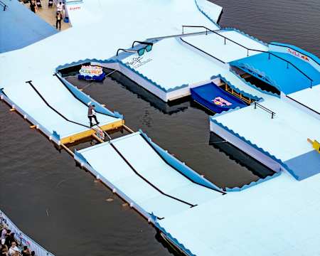 Wes Kremer puts in a shift at Red Bull Pool Drop in Munich