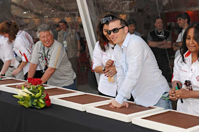 Mario Andretti and Jacques Villeneuve