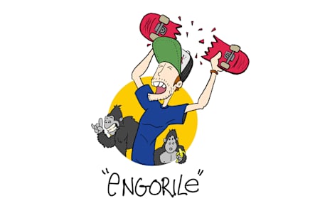 engorile palabra skate skater