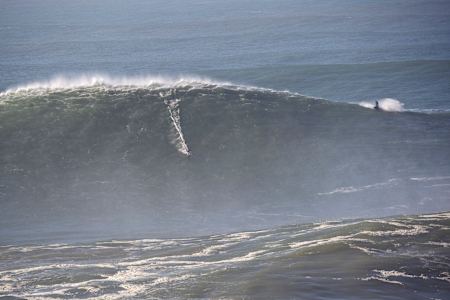 Sebastien Steudtner in Nazaré, Portugal in 2014