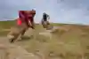 MTB guides Stefano Davarda and Alessandro Cagnasso performing in Val di Fassa, Italy on June 28, 2018.