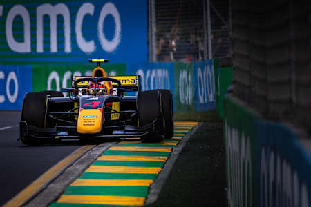 Enzo Fittipaldi racing the Australian GP 2023
