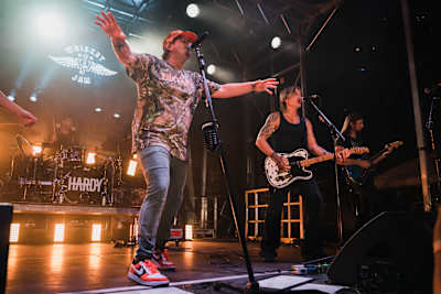 Hardy and Keith Urban at Whiskey Jam
