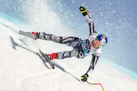 Ester Ledecká on her first super-G victory. 