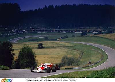 Niki Lauda en el Gran Premio de Austria 1984