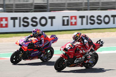 Jorge Martín et Pedro Acosta s'affrontent lors du Grand Prix des Amériques de MotoGP 2024.