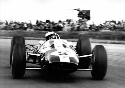 Una foto del piloto de Lotus Jim Clark.