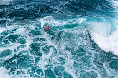 Carissa Moore surfs at Haleiwa in Haleiwa, Hawaii