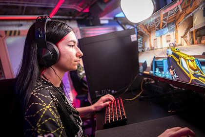 alexis seen during Day 2 of Red Bull Instalock at the Red Bull Gaming Sphere, London, United Kingdom on April 21, 2024.