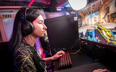 alexis seen during Day 2 of Red Bull Instalock at the Red Bull Gaming Sphere, London, United Kingdom on April 21, 2024.