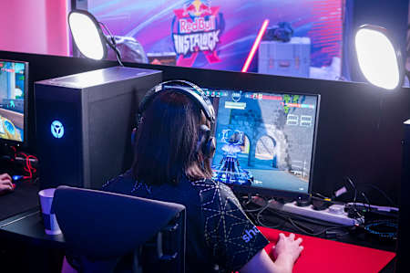 meL durante el día 1 de Red Bull Instalock en el Red Bull Gaming Sphere, Londres, Reino Unido, el 20 de abril de 2024.