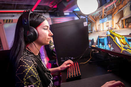 alexis seen during Day 2 of Red Bull Instalock at the Red Bull Gaming Sphere, London, United Kingdom on April 21, 2024.
