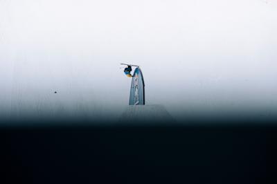 Emil Granbom hand drag at Red Bull Unrailistic in Are, Sweden on April 27, 2023.