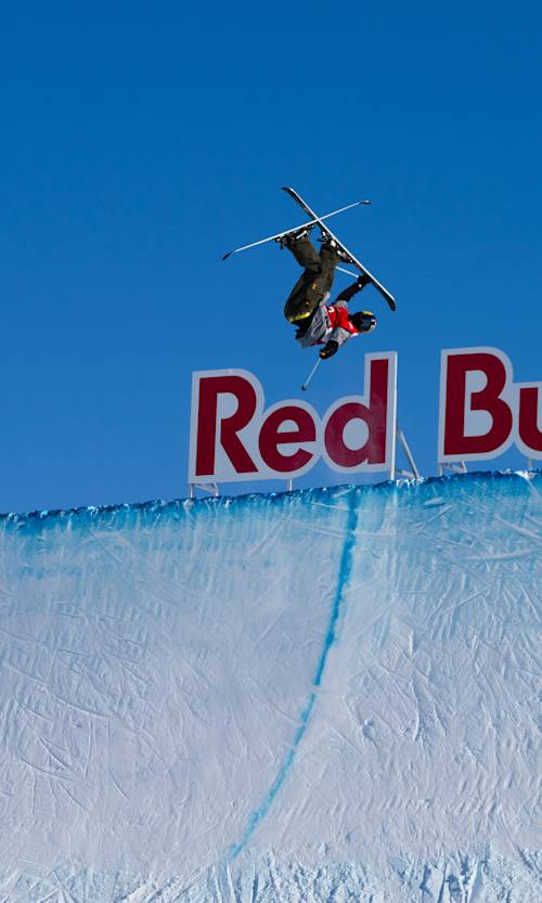 Jesper Tjäder performs at the Laax Open in Laax, Switzerland on January 17, 2025.
