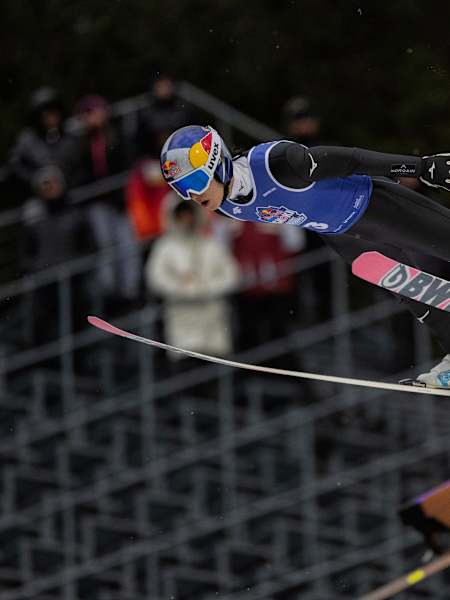 Ryōyū Kobayashi performs at Red Bull Target Jumping in Zakopane, Poland on April 5, 2025