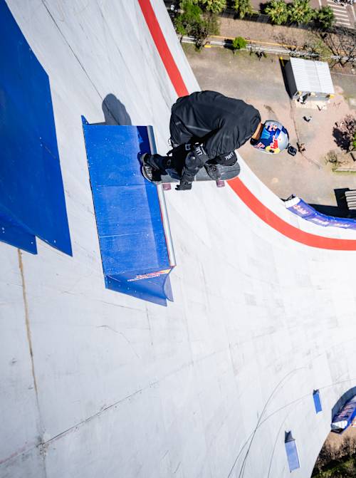 Sandro Dias seen during the Red Bull Building Drop in Porto Alegre, Brazil on September 25, 2025.
