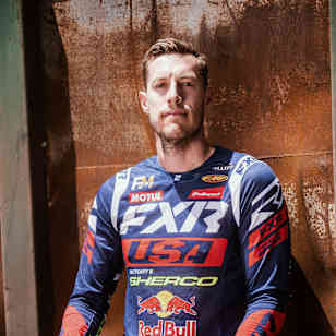 Cody Webb poses at Nido De Condores during Red Bull Los Andes 2022 in Santiago, Chile. 