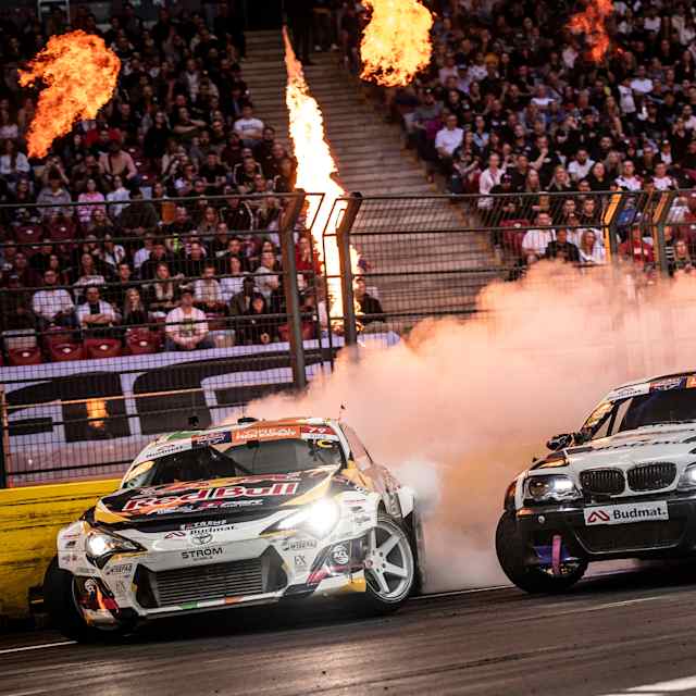 Conor Shanahan seen during of the Drift Masters Grand Finale in Warsaw, Poland on September 13, 2025