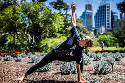 Practising yoga effectively stretches the hamstrings while improving flexibility, balance and concentration.