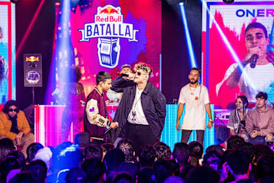 Oner and Reverse—two Florida-based MC's—battle it out at the 2022 USA Red Bull Batalla qualifier in Miami.