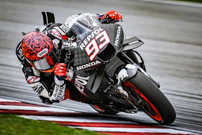 Marc Márquez auf der Strecke des MotoGP™-Tests in Sepang 2023. 