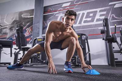 Marc Márquez trains in Cervera, Spain, on November 20, 2017.