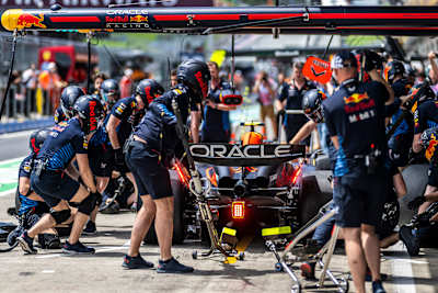 Max Verstappen of Oracle Red Bull Racing seen during the FIA Formula 1 World Championship at the Red Bull Ring in Spielberg, Austria on June 30, 2024.