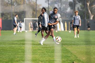 The New York Red Bulls training in their new sports facility located in Morris Township, New Jersey on December 5th, 2024. 