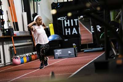 Larissa Iapichino durante un entrenamiento en Thalgau, Austria, el 30 de julio de 2020.