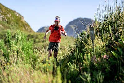 Ryan Sandes is seen during a training and route scouting weekend in George, South Africa on April 30, 2023.