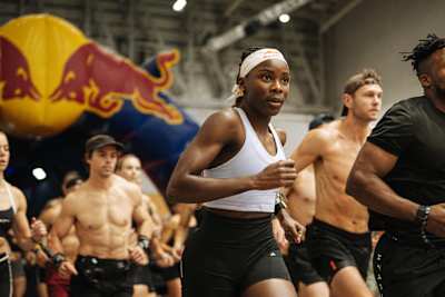 Onthatile Zulu performs at Hyrox at CTICC in Cape Town, South Africa on July 20, 2025