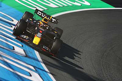 Max Verstappen of the Netherlands driving the (1) Oracle Red Bull Racing RB20 on track during the F1 Grand Prix of Netherlands at Circuit Zandvoort on August 25, 2024 in Zandvoort, Netherlands.