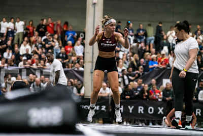 Ida Mathilde Steensgaard competes in Women’s Elite 15 at Red Bull Hyrox Chicago, USA.
