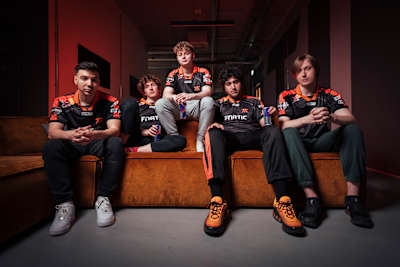 Team Valorant of Team FNATIC during a photo shoot on April 14, 2025 in Berlin, Germany.