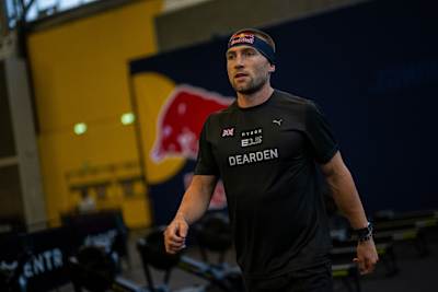 Jake Dearden visto durante la Elite 15 en el Hyrox Major en Amsterdam, Holanda, el 10 de octubre de 2024.